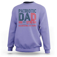 Patriotic Dad 250 Years Sweatshirt Est. 1776 Funny USA Semiquincentennial - Wonder Print Shop