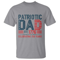 Patriotic Dad 250 Years T Shirt Est. 1776 Funny USA Semiquincentennial - Wonder Print Shop