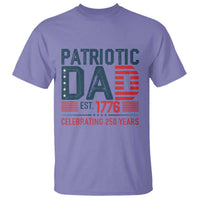 Patriotic Dad 250 Years T Shirt Est. 1776 Funny USA Semiquincentennial - Wonder Print Shop