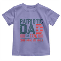 Patriotic Dad 250 Years Toddler T Shirt Est. 1776 Funny USA Semiquincentennial - Wonder Print Shop