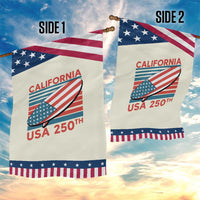 California USA 250th Anniversary Garden Flag US Semiquincentennial Patriotic Surfboard Graphic
