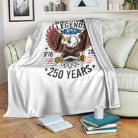 American Legends Eagle Throw Blanket 250 Years Patriotic Heritage 1776 to 2026 Semiquincentennial - Wonder Print Shop