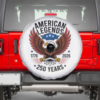 American Legends Eagle Spare Tire Cover 250 Years Patriotic Heritage 1776 to 2026 Semiquincentennial - Wonder Print Shop