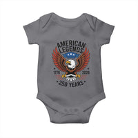 American Legends Eagle Baby Onesie 250 Years Patriotic Heritage 1776 to 2026 Semiquincentennial - Wonder Print Shop
