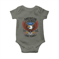 American Legends Eagle Baby Onesie 250 Years Patriotic Heritage 1776 to 2026 Semiquincentennial - Wonder Print Shop