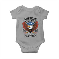 American Legends Eagle Baby Onesie 250 Years Patriotic Heritage 1776 to 2026 Semiquincentennial - Wonder Print Shop