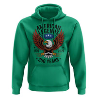 American Legends Eagle Hoodie 250 Years Patriotic Heritage 1776 to 2026 Semiquincentennial - Wonder Print Shop