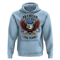 American Legends Eagle Hoodie 250 Years Patriotic Heritage 1776 to 2026 Semiquincentennial - Wonder Print Shop