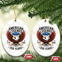 American Legends Eagle Ceramic Ornament 250 Years Patriotic Heritage 1776 to 2026 Semiquincentennial - Wonder Print Shop