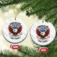 American Legends Eagle Ceramic Ornament 250 Years Patriotic Heritage 1776 to 2026 Semiquincentennial - Wonder Print Shop