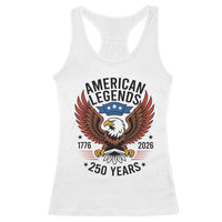 American Legends Eagle Racerback Tank Top 250 Years Patriotic Heritage 1776 to 2026 Semiquincentennial - Wonder Print Shop