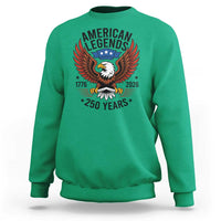 American Legends Eagle Sweatshirt 250 Years Patriotic Heritage 1776 to 2026 Semiquincentennial - Wonder Print Shop
