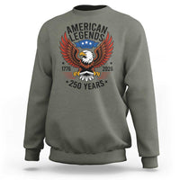 American Legends Eagle Sweatshirt 250 Years Patriotic Heritage 1776 to 2026 Semiquincentennial - Wonder Print Shop