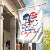 250 Years of American Compassion Garden Flag Patriotic Medical Worker - Wonder Print Shop