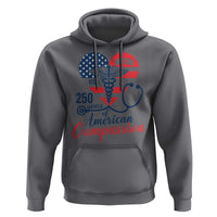 250 Years of American Compassion Hoodie Patriotic Medical Worker - Wonder Print Shop