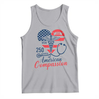 250 Years of American Compassion Tank Top Patriotic Medical Worker - Wonder Print Shop