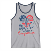 250 Years of American Compassion Tank Top Patriotic Medical Worker - Wonder Print Shop