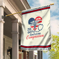 250 Years of American Compassion Garden Flag Patriotic Medical Worker