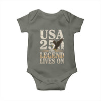 USA 250 The Legend Lives On Baby Onesie Patriotic Eagle for Semiquincentennial 2026 - Wonder Print Shop