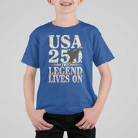 USA 250 The Legend Lives On T Shirt For Kid Patriotic Eagle for Semiquincentennial 2026 - Wonder Print Shop