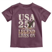 USA 250 The Legend Lives On Toddler T Shirt Patriotic Eagle for Semiquincentennial 2026 - Wonder Print Shop