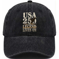 USA 250 The Legend Lives On Washed Cotton Baseball Cap Patriotic Eagle for Semiquincentennial 2026