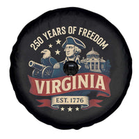 Virginia 250 Years of Freedom Spare Tire Cover George Washington Patriotic State Pride Est. 1776 - Wonder Print Shop