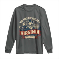 Virginia 250 Years of Freedom Long Sleeve Shirt George Washington Patriotic State Pride Est. 1776 - Wonder Print Shop