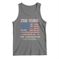USA Flag 250 Years of Freedom Tank Top Vintage Patriotic 1776 to 2026 Semiquincentennial - Wonder Print Shop