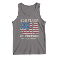 USA Flag 250 Years of Freedom Tank Top Vintage Patriotic 1776 to 2026 Semiquincentennial - Wonder Print Shop