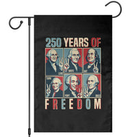 Founding Fathers 250 Years of Freedom Garden Flag Patriotic Pop Art Style Semiquincentennial 2026 - Wonder Print Shop