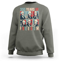 Founding Fathers 250 Years of Freedom Sweatshirt Patriotic Pop Art Style Semiquincentennial 2026 - Wonder Print Shop