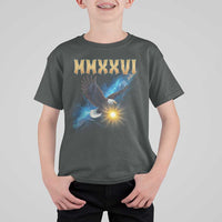 MMXXVI 2026 Eagle T Shirt For Kid Epic Patriotic Capitol Flag USA 250th Anniversary - Wonder Print Shop