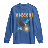 MMXXVI 2026 Eagle Long Sleeve Shirt Epic Patriotic Capitol Flag USA 250th Anniversary - Wonder Print Shop