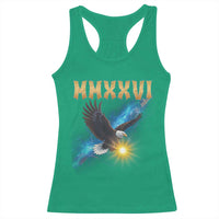 MMXXVI 2026 Eagle Racerback Tank Top Epic Patriotic Capitol Flag USA 250th Anniversary - Wonder Print Shop
