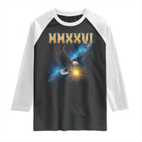 MMXXVI 2026 Eagle Raglan Shirt Epic Patriotic Capitol Flag USA 250th Anniversary - Wonder Print Shop