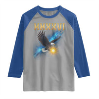 MMXXVI 2026 Eagle Raglan Shirt Epic Patriotic Capitol Flag USA 250th Anniversary - Wonder Print Shop