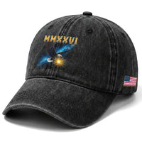 MMXXVI 2026 Eagle Washed Cotton Baseball Cap Epic Patriotic Capitol Flag USA 250th Anniversary