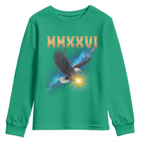 MMXXVI 2026 Eagle Youth Sweatshirt Epic Patriotic Capitol Flag USA 250th Anniversary - Wonder Print Shop