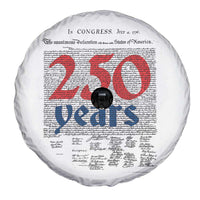 250 Years Declaration of Independence Spare Tire Cover Historic Patriotic 1776 to 2026 Semiquincentennial - Wonder Print Shop