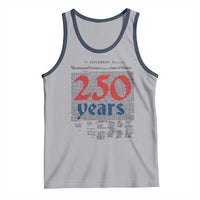 250 Years Declaration of Independence Tank Top Historic Patriotic 1776 to 2026 Semiquincentennial - Wonder Print Shop