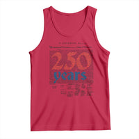250 Years Declaration of Independence Tank Top Historic Patriotic 1776 to 2026 Semiquincentennial - Wonder Print Shop