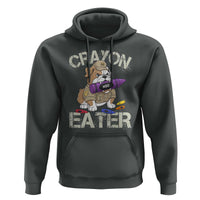 Crayon Eater Bulldog Hoodie Funny Military Gift with Combat Pup and MRE Crayon - Wonder Print Shop