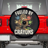 Fueled by Crayons Bulldog Soldier Spare Tire Cover Funny Combat Veteran Crayon Launcher - Wonder Print Shop