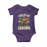 Fueled by Crayons Bulldog Soldier Baby Onesie Funny Combat Veteran Crayon Launcher - Wonder Print Shop
