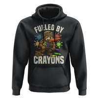 Fueled by Crayons Bulldog Soldier Hoodie Funny Combat Veteran Crayon Launcher - Wonder Print Shop