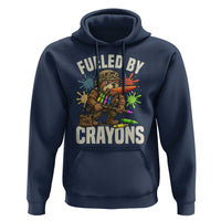 Fueled by Crayons Bulldog Soldier Hoodie Funny Combat Veteran Crayon Launcher - Wonder Print Shop