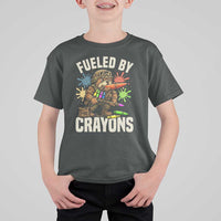 Fueled by Crayons Bulldog Soldier T Shirt For Kid Funny Combat Veteran Crayon Launcher - Wonder Print Shop