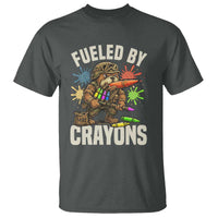 Fueled by Crayons Bulldog Soldier T Shirt Funny Combat Veteran Crayon Launcher - Wonder Print Shop