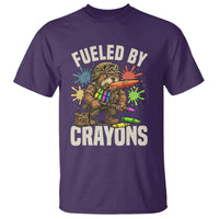 Fueled by Crayons Bulldog Soldier T Shirt Funny Combat Veteran Crayon Launcher - Wonder Print Shop